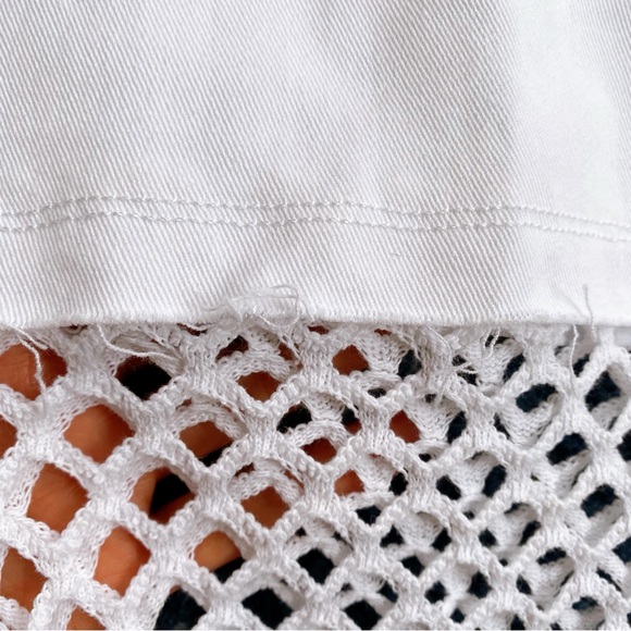 🐚 ZARA WHITE CROCHET COTTON HIGH WAIST SKIRT! - Picture 14 of 16